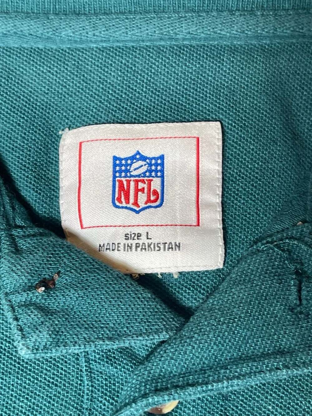 Vintage 90s Philadelphia Eagles NFL Embroidered Polo Shirt Size L - Picture 2 of 8